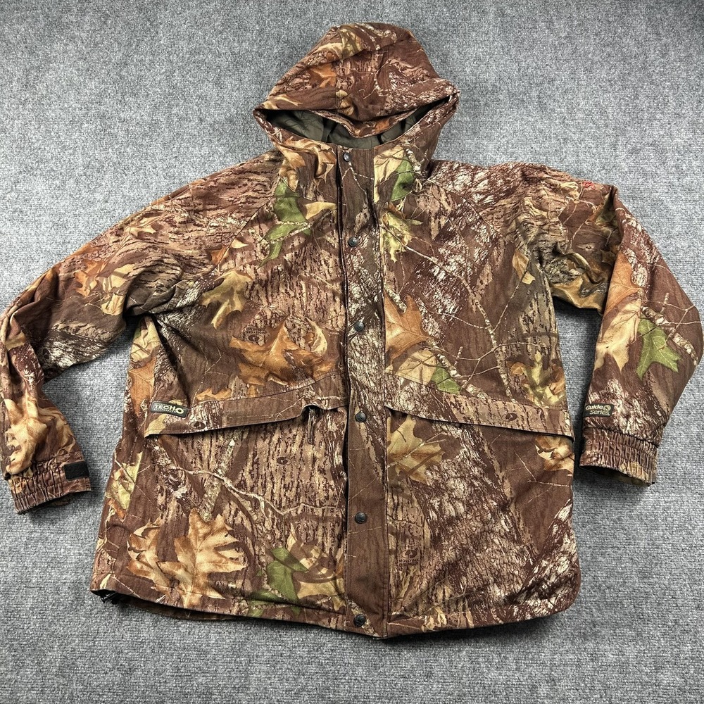 Guide Series Jacket Mens XL‎ Brown Camo Tech2O ScentLok Waterproof Hunting Parka